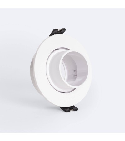 Collerette Downlight Conique Orientable Faible UGR pour Ampoule LED GU10 / GU5.3 Coupe Ø75 mm Suefix