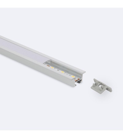 Profilé Aluminium Encastré pour Plafond avec Clips pour Rubans LED jusqu'à 12 mm - 68333 - vue 9