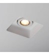 Collerette Downlight Intégration Plâtre/Pladur Carrée pour Ampoule LED GU10/GU5.3 Coupe 158x158 mm UGR17 - 98752 - vue 3