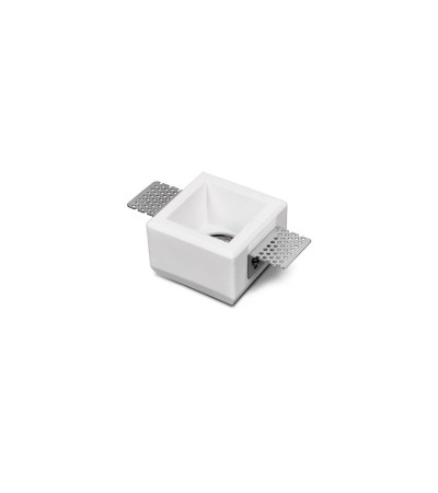Collerette Downlight Intégration Pltre/Pladur Carrée pour Ampoule LED GU10/GU5.3 Coupe 83x83 mm UGR17