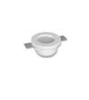 Collerette Downlight Intégration Plâtre/Pladur Ronde pour Ampoule LED GU10/GU5.3 Coupe Ø133 mm - 98689 - vue 1