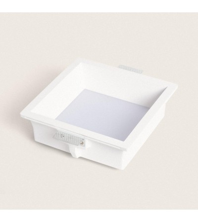 Collerette Downlight LED Intégration Plâtre/Pladur Carrée 18W Coupe 283x283 mm UGR17