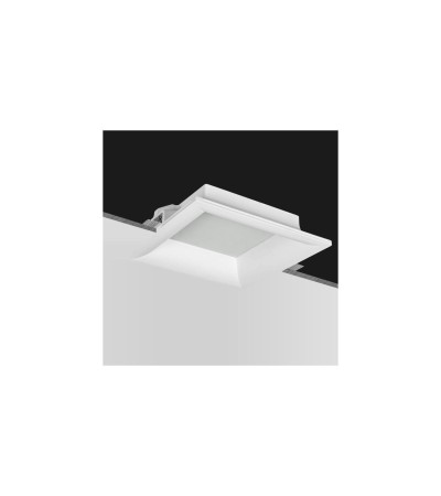 Collerette Downlight LED Intégration Plâtre/Pladur Carrée 18W Coupe 333x333 mm UGR17 - 98837 - vue 4