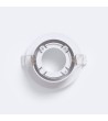 Collerette Downlight Ronde Blanche pour Ampoule LED GU10 / GU5.3 Coupe Ø 75 mm - 108912 - vue 5