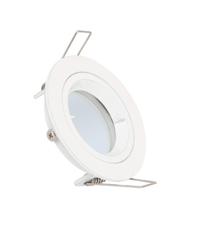 Collerette Downlight Ronde Blanche pour Ampoule LED GU10/GU5.3 Coupe Ø 65mm