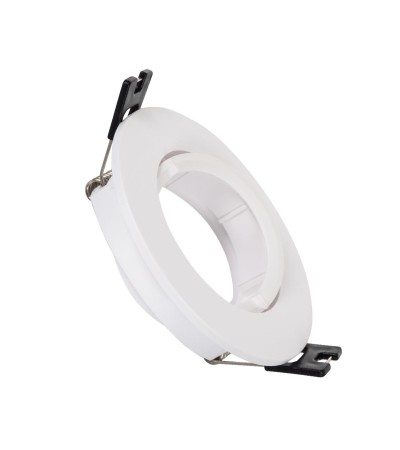 Collerette Downlight Ronde Orientable pour Ampoule LED GU10/GU5.3 Coupe Ø 70mm