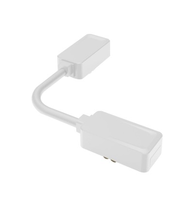 Connecteur d'Angle Flexible pour Rail Magnétique SuperSlim Suspendu/Encastré 25mm 48V