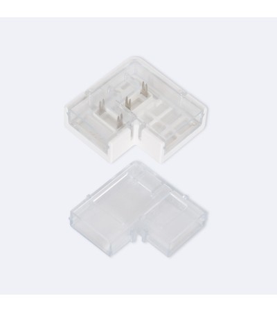 Connecteur Hippo Angle pour Ruban LED Silicone Flex Largeur 10mm Monochrome