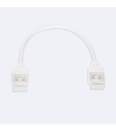 Connecteur Hippo Double avec Câble pour Ruban LED RGB 220V WCOB Silicone Flex Largeur 12mm
