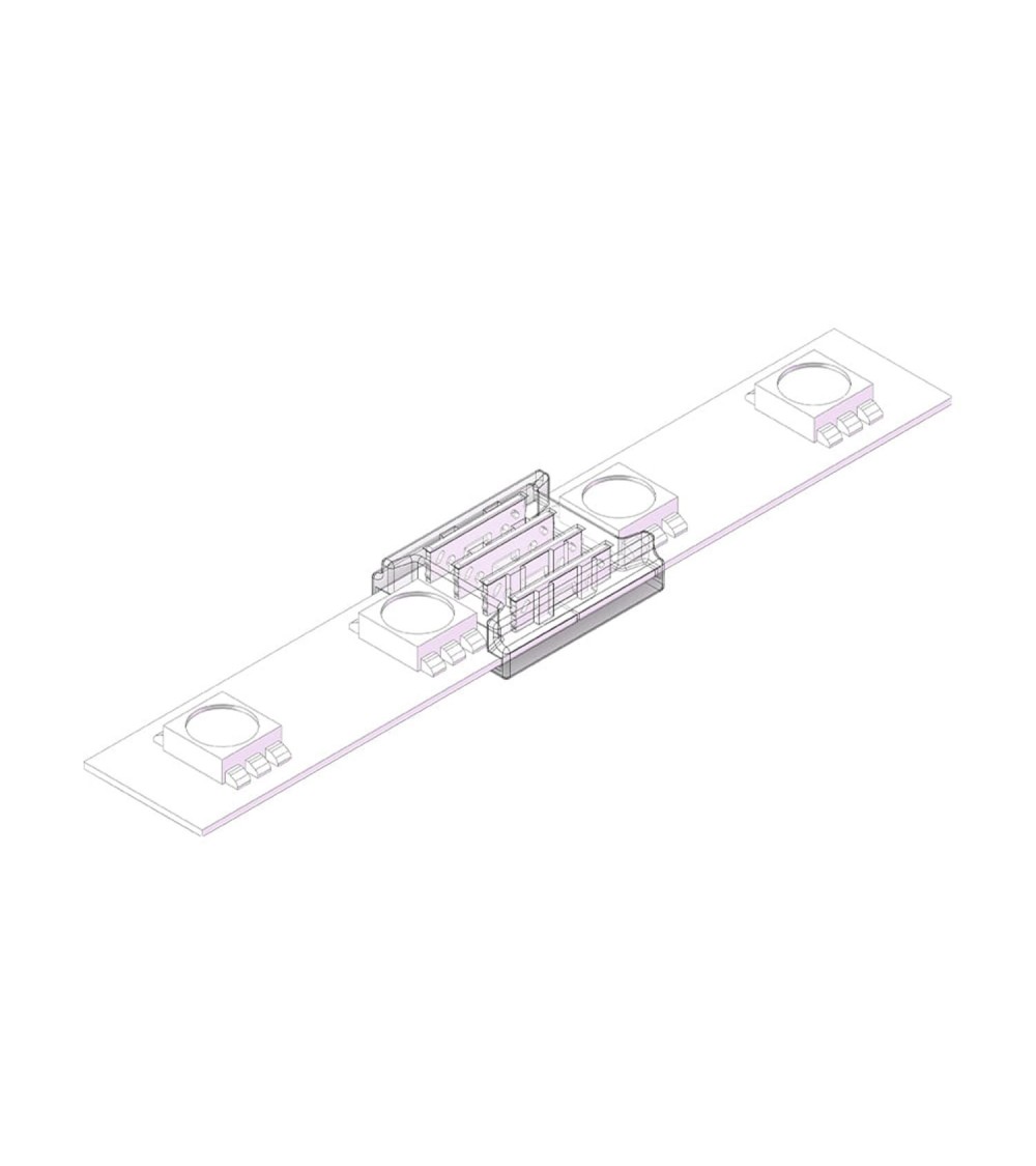 Connecteur HIPPO pour Ruban LED RGBIC COB 24V DC IP20 Largeur 10mm - 108042 - vue 1