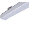 Réglette Étanche LED 60cm 18W Suspendue/Surface avec Détecteur de Mouvement Radar IP65 - 106880 - vue 7