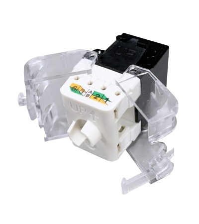 Connecteur Slim Femelle RJ45 UTP CAT6 Tool-less OPENETICS 5822b - 77797 - vue 2