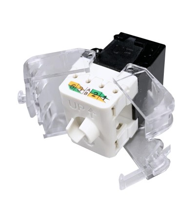Connecteur Slim Femelle RJ45 UTP CAT6 Tool-less OPENETICS 5822b - 77797 - vue 4