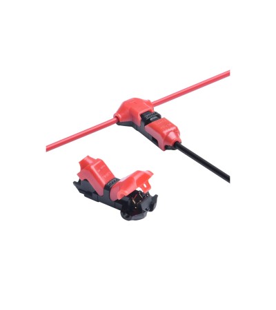 Connecteur Type T 1 Pôle pour Câble Non Dénudé de 0,5mm pour Ruban LED IP40