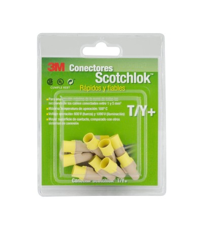 Connecteurs de Fils à Ressort Scotchlok™ T/Y 1-5mm² 3M™ (9 Un) 3M-7010233168-GS