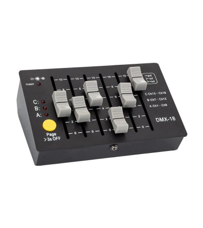 Contrôleur Console DMX512 18 Canaux Rechargeable - 74777 - vue 2