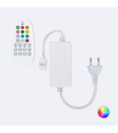 Contrôleur pour Ruban LED RGB 220V AC SMD Silicone FLEX avec Télécommande RF
