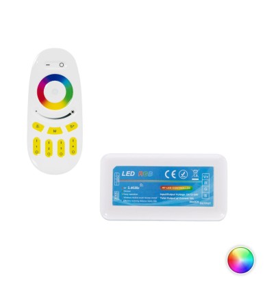 Contrôleur RGB 12/24V DC avec Télécommande RF 4 Zones