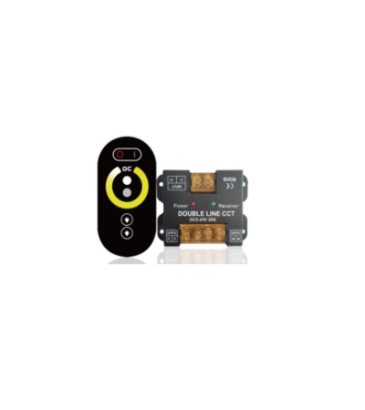 Contrôleur Variateur 24V DC + Télécommande RF Par Dim To Warm