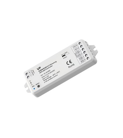 Contrôleur Ruban LED Monochrome/CCT/RGB/RGBW 12-24V SKYDANCE VP Compatible avec Télécommande RF