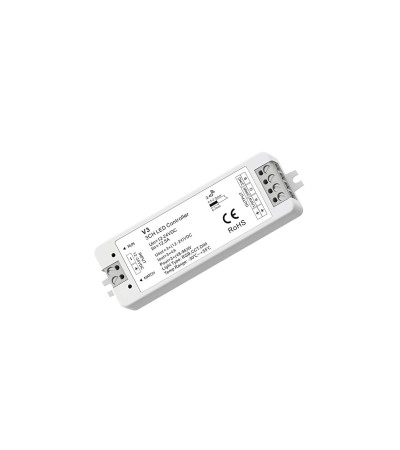 Contrôleur Ruban LED Monochrome/CCT/RGB 12-24V SKYDANCE V3 Compatible avec Télécommande RF
