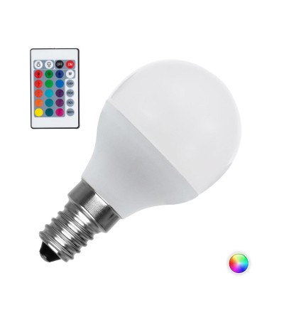 Ampoule LED Dimmable E14 4.5W 450 lm G45 RGBW
