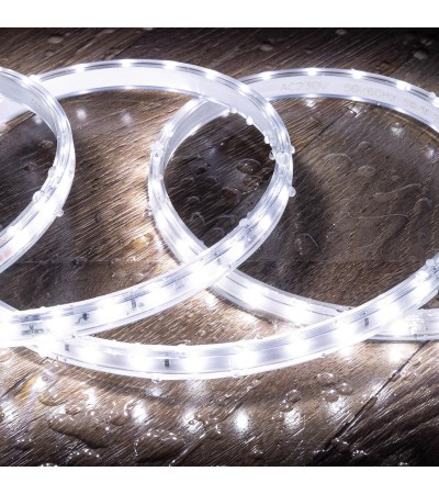 Ruban LED Dimmable 220V SMD 60 LED/m Blanc Froid 6W/m 600lm/m Largeur 12mm Coupe 20cm IP65 Sur mesure - 112465 - vue 6