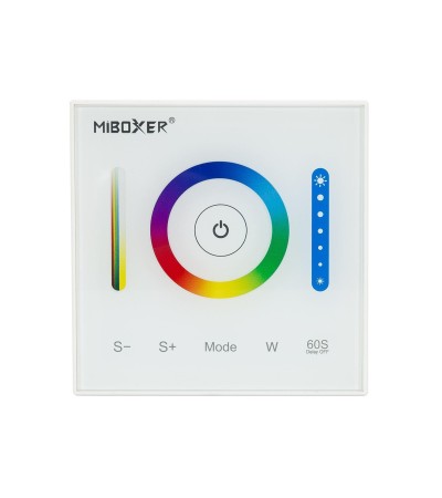 Contrôleur Variateur Mural Tactile LED RGB/RGBW/RGB+CCT 12/24 V DC RF MiBoxer P3 - 85731 - vue 4