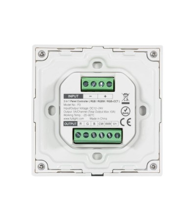 Contrôleur Variateur Mural Tactile LED RGB/RGBW/RGB+CCT 12/24 V DC RF MiBoxer P3 - 85731 - vue 5