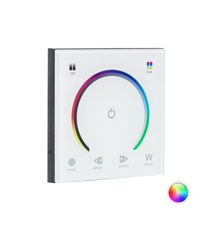 Contrôleur Variateur mural tactile pour RubanLED RGB 12/24V DC - 96851 - vue 1