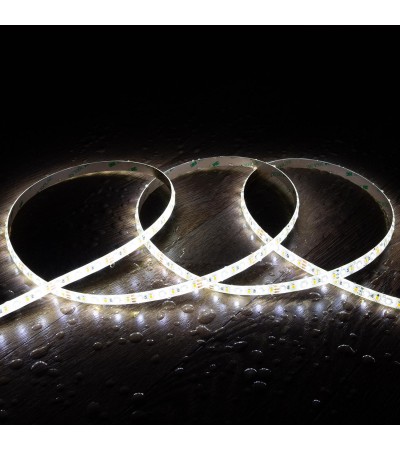 Ruban LED CCT 12V DC SMD2835 120LED/m 5m IP65 Largeur 10mm Coupe 5cm - 107880 - vue 8