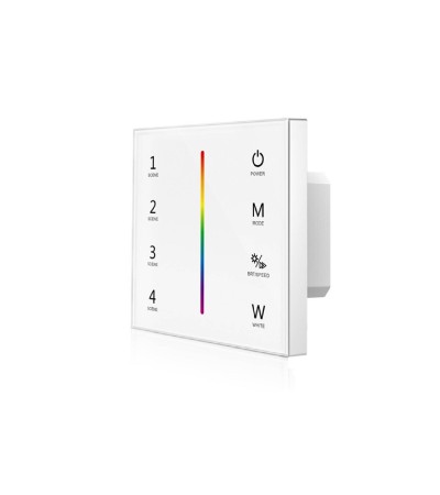 Contrôleur Ruban LED RGBW 12-24 V Encastrable Tactile SKYDANCE T4-1 Compatible avec Télécommande RF