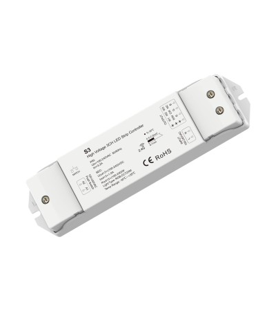 Contrôleur Ruban LED 220 V Monochrome/CCT/RGB SKYDANCE S3 Compatible avec Bouton-poussoir et Télécommande RF