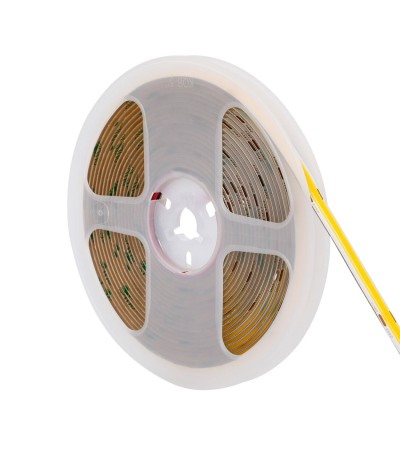 Ruban LED COB 24V DC 320LED/m 5m IP20 CRI90 Expert Color Largeur 8mm Coupe tous les 10cm - 96426 - vue 4