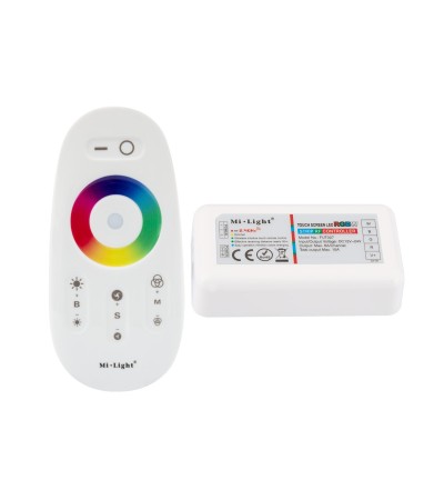 Contrôleur Variateur Tactile Ruban LED 12/24V DC RGBW avec Télécommande RF - 732 - vue 1