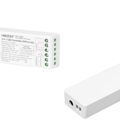 Contrôleur Variateur Wifi LED Monochrome/CCT 12/24V DC MiBoxer FUT035W+ Compatible avec Bouton Poussoir - 100802 - vue 5