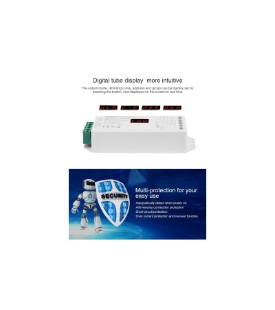 Controleur Variateur LED DL-X DALI 5 en 1 DT8 pour ruban Monochrome/CCT/RGB/RGBW/RGB+CCT 12/24V DC MiBoxer - 99004 - vue 7