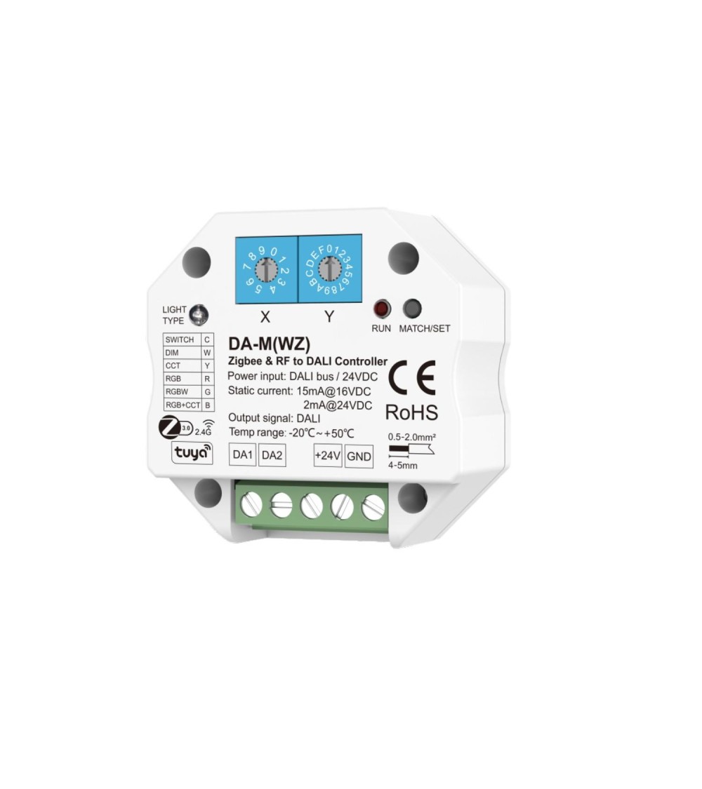 Convertisseur Zigbee et RF vers DALI DT6/DT8 Compatible avec Tuya et Philips Hue SKYDANCE DA-M(WZ) - 109613 - vue 1
