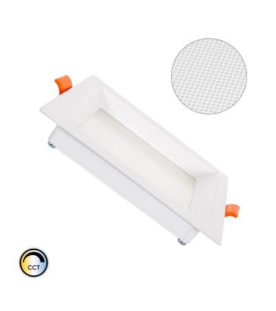 Dalle LED 10W Carrée CCT Sélectionnable Microprismatique LIFUD Coupe 110x110 mm