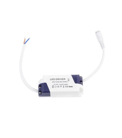 Dalle LED 18W Carrée Extra-Plate Coupe 205x205mm Argentée - 1196 - vue 7