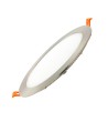 Dalle LED 18W Ronde Extra-Plate Coupe Ø 205 mm Argentée - 438 - vue 1