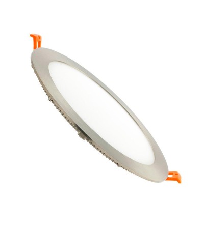 Dalle LED 18W Ronde Extra-Plate Coupe Ø 205 mm Argentée - 438 - vue 7