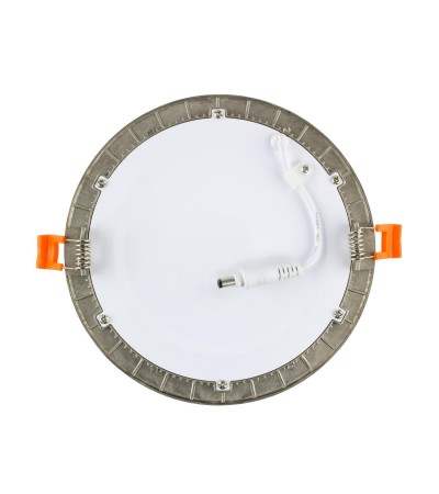 Dalle LED 18W Ronde Extra-Plate Coupe Ø 205 mm Argentée - 438 - vue 8