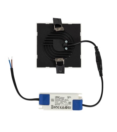 Dalle LED 8W Carrée High Lumen LIFUD Coupe Ø 75mm - 79230 - vue 7