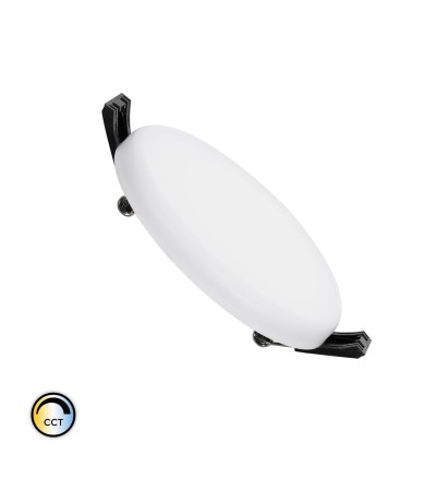 Dalle LED Ronde CCT Sélectionnable Slim Surface 8W Coupe à˜ 75mm IP54