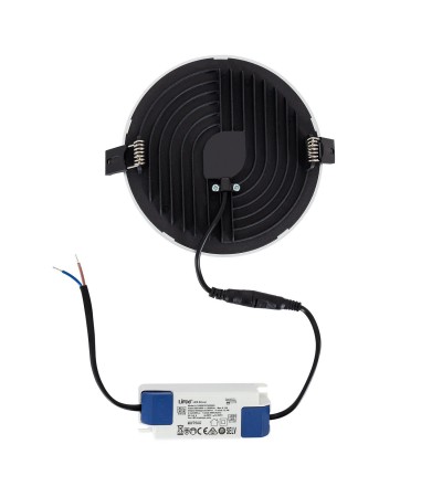 Dalle LED Ronde Slim Surface 16W LIFUD Grise Coupe à˜135mm - 79254 - vue 7