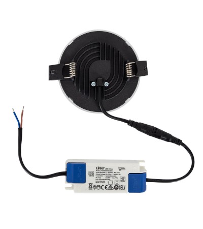 Dalle LED Ronde Slim Surface 8W LIFUD Grise Coupe à˜75mm - 79249 - vue 6