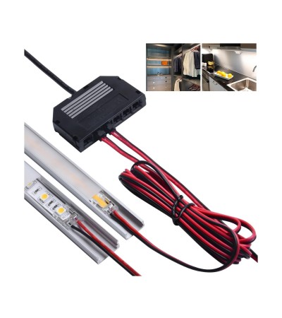 Distributeur de Connexion de 6-10 Sorties pour Rubans LED Monochrome - 66925 - vue 4