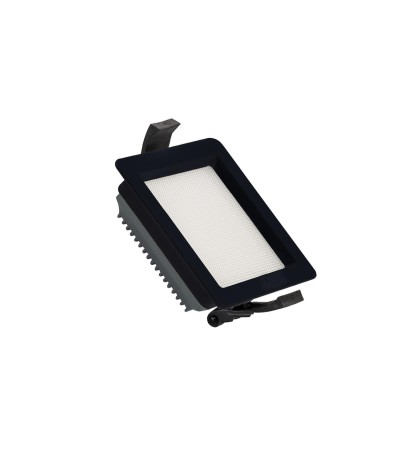 Downlight LED 10W Carré SAMSUNG Aero 130 lm/W Microprismatique LIFUD Coupe 85x85 mm Noir - 77454 - vue 1