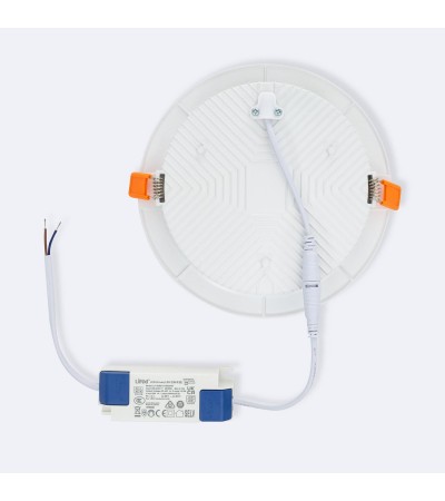 Downlight LED 12W Rond Chip OSRAM Aero 110 lm/W LIFUD Coupe Ø 150 mm - 105584 - vue 6